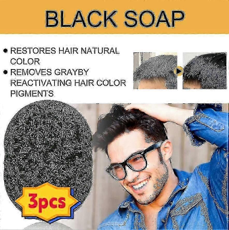 Jaysuing Savon pour cheveux noirs Soins pour cheveux épais noirs Nettoie le cuir chevelu Cheveux lisses Renforcement des traitements contre la perte de cheveux |