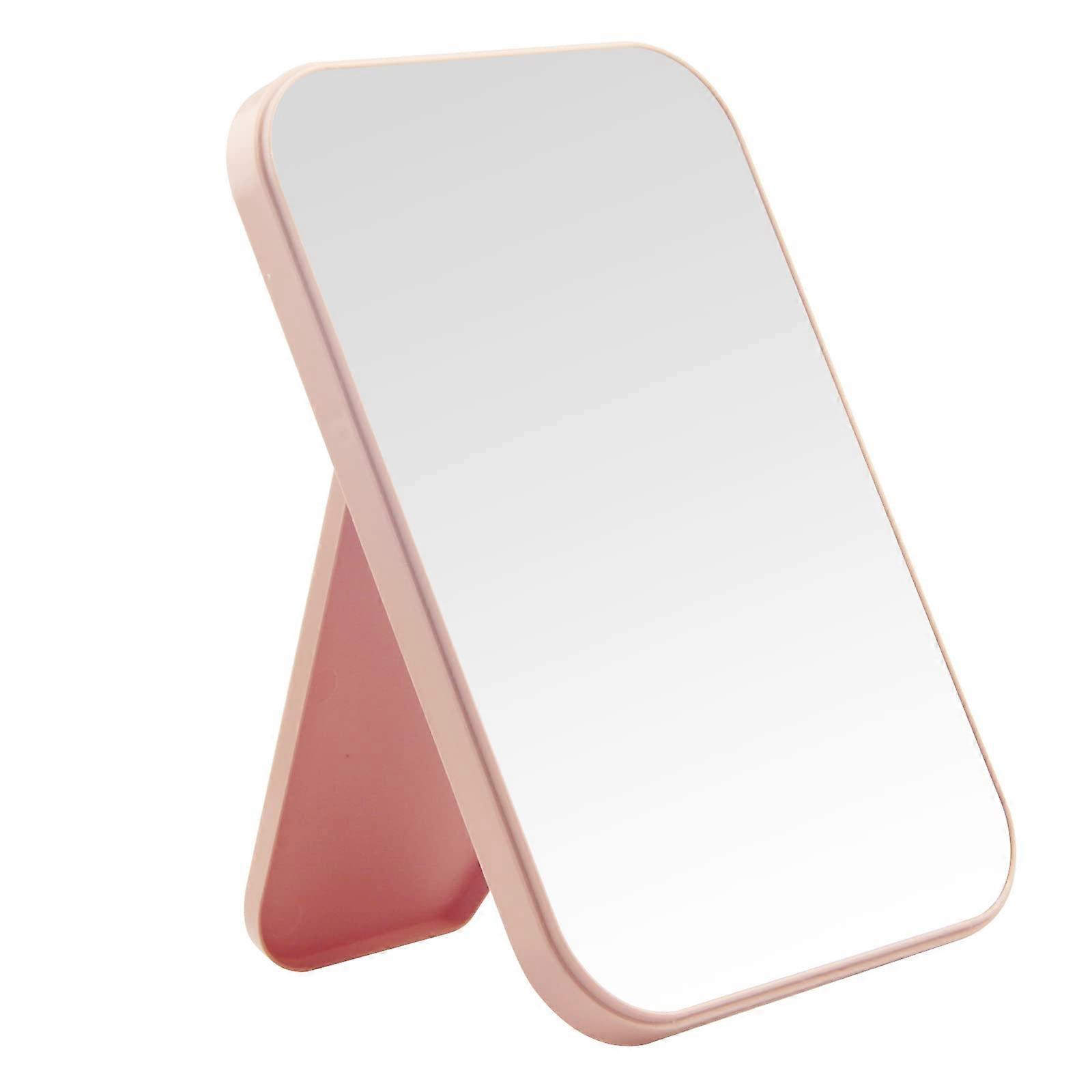 Princess Makeup Mirror 8-Inch for Table Desk or Wall Hanging, Round Design with LED Light and Adjustable Angles
