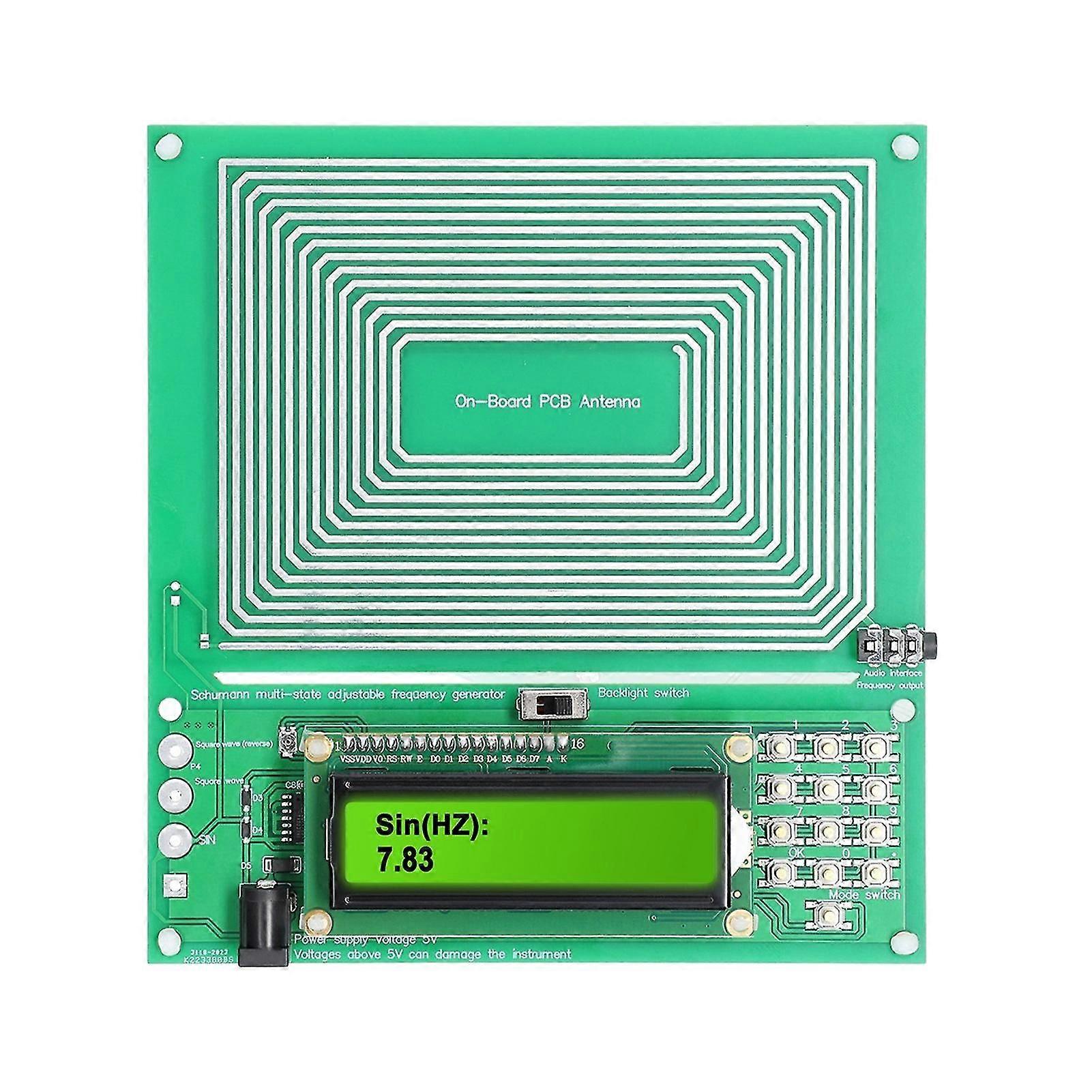 1 Set Audio Resonator Adjustable 0.001Hz-200KHz 7.83HZ Schumann Sine Wave Resonance Generator for Home