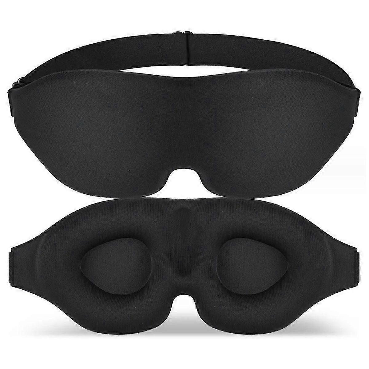 Contoured Sleep Mask, Comfortable Blindfold for Men & Women