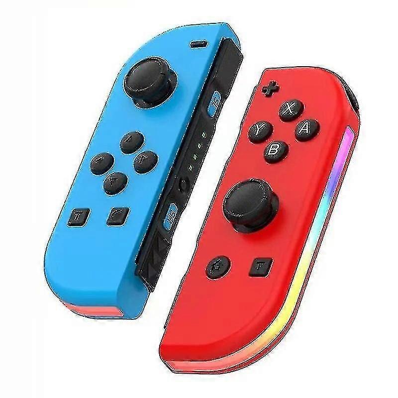 Wireless Controller Bleue - Replacement Gamepad Joystick Compatible for Nintendo Switch, Oled, Lite with RGB Right