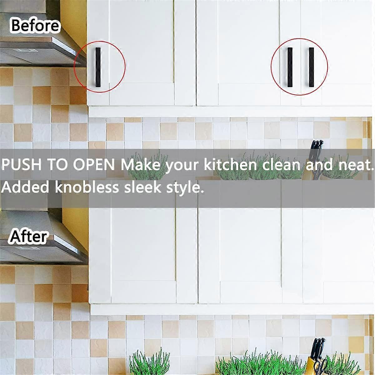 Push to Open Cabinet Hardware 10Pack Push Latch & Lock for Hidden Door Touch Latches and Catch Push