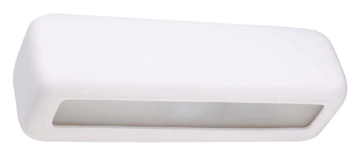 Subani Up & Down Plaster Wall Lamp White E27