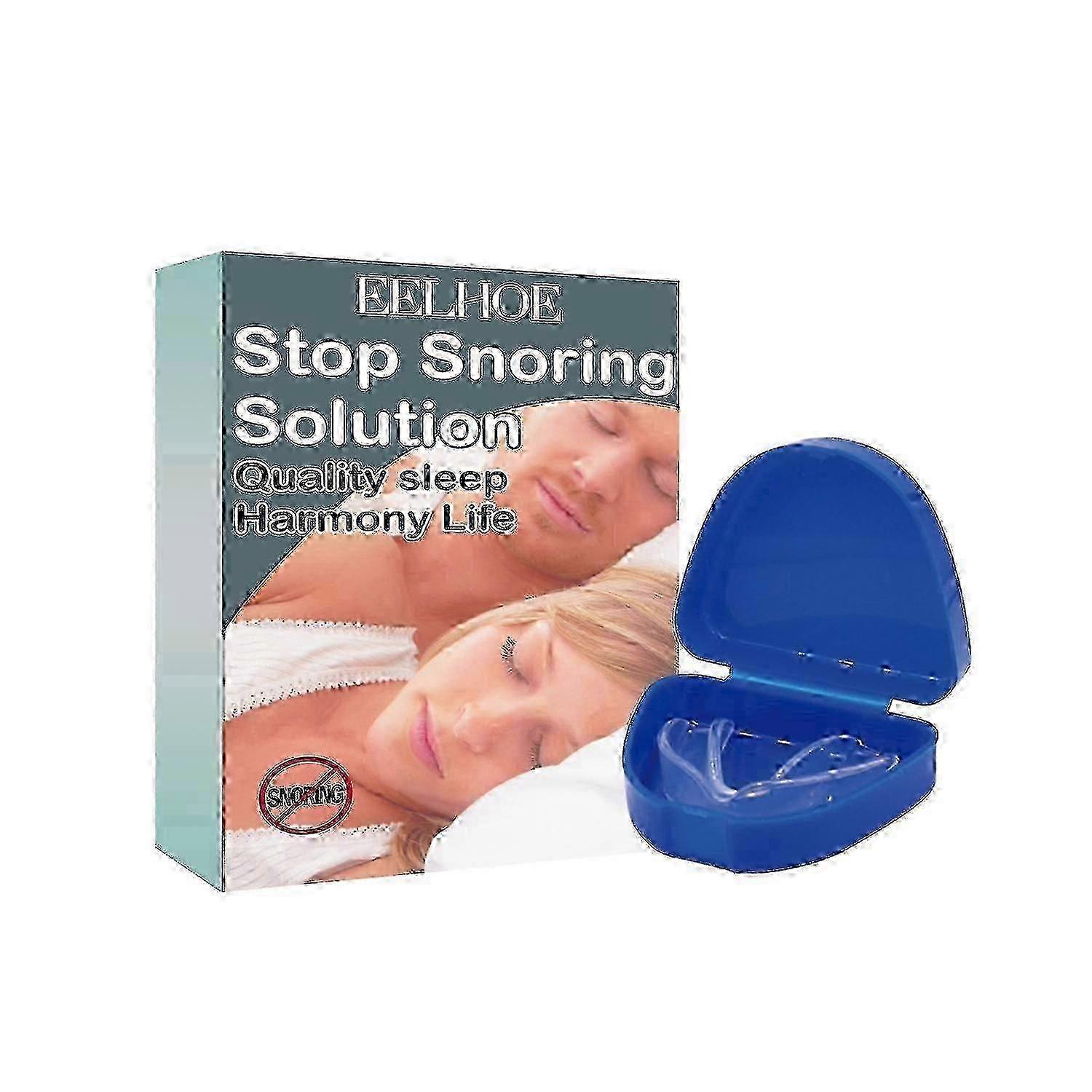 EELHOE Stop Snoring Solution Anti-Snoring Mouth Guard Sleep Mouthguard with Storage Box -