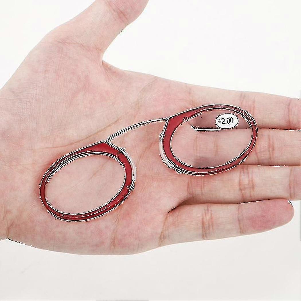 Mini Clip Nose Bridge Lunettes de lecture 1.0 à 2.5 Lunettes presbytes portables