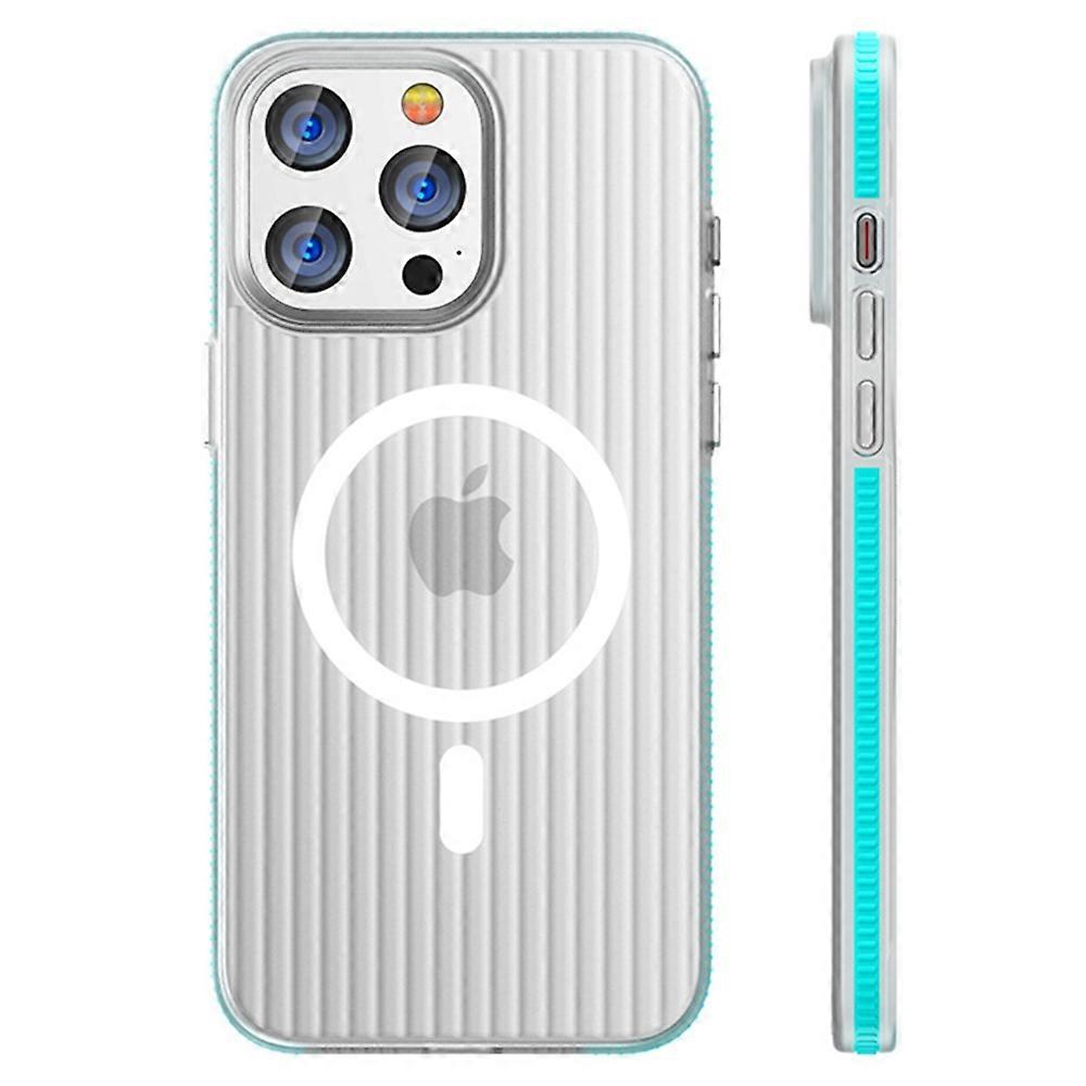 For iPhone 16 Pro Max Case Compatible with MagSafe Corrugated Texture Hard PC Matte Phone Cover
