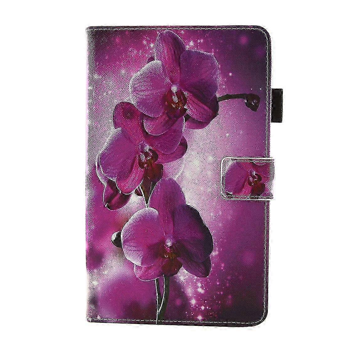 For Galaxy Tab A 8.0 / T380 & T385 Vase Pattern Leather Case f54