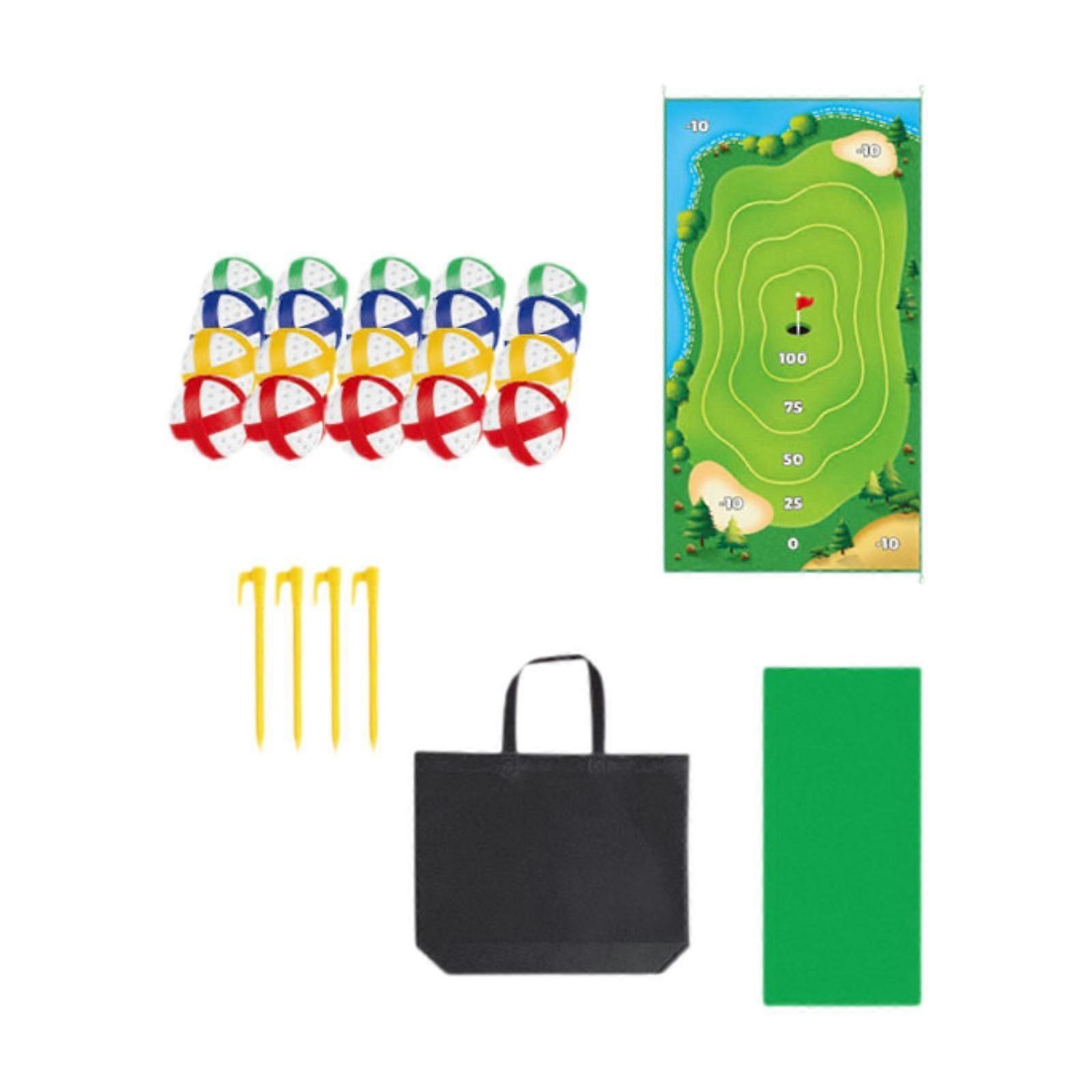 Chipping Golf Practice Mat Interactive Set for Garage Home Gifts for Golfers