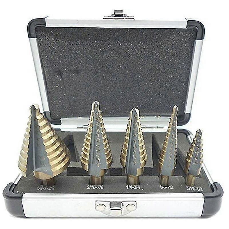Titanium-Coated Step Drill Bits Multi-Hole Strength