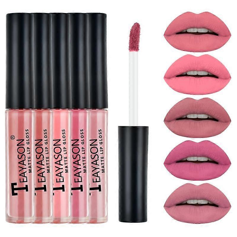 6PCS/Set HANDAIYAN Matte Lipstick Set Lasting Moisturing Lip Gloss Liquid