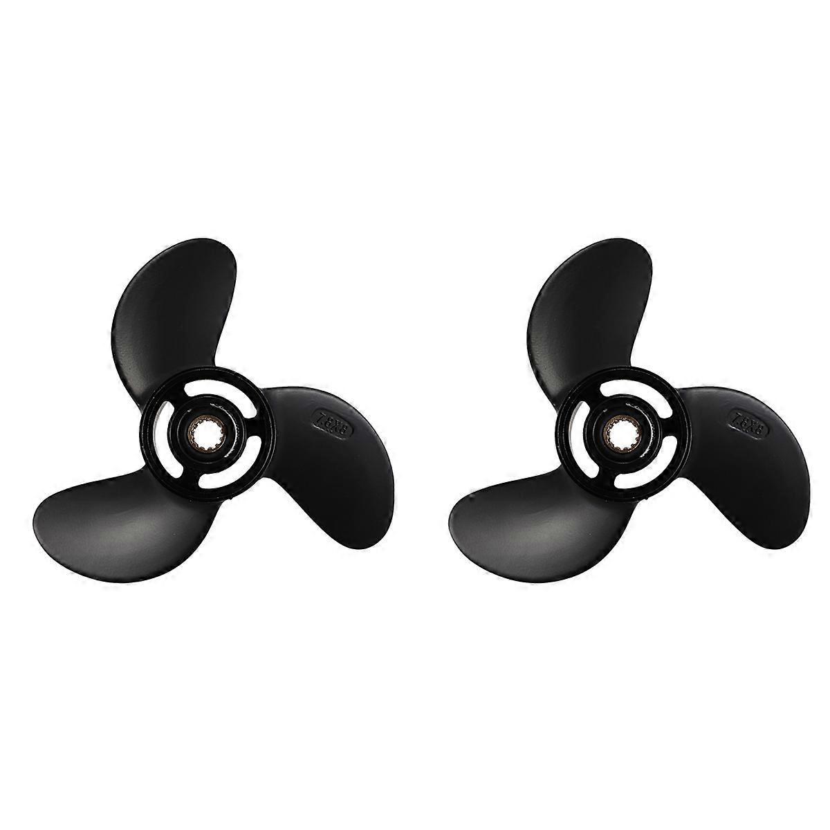 2X Aluminum Outboard Propeller 7.8X8 for Mercury 4-6Hp 3R1W64516-0