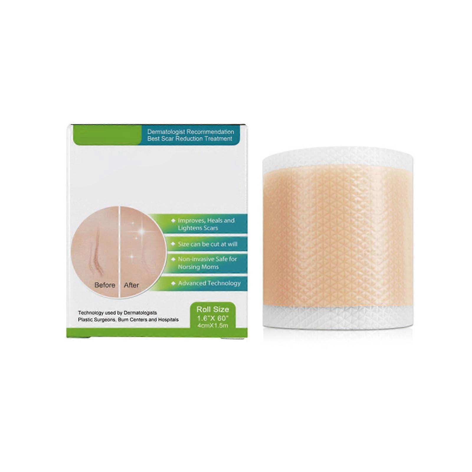 Scar Patch, Scar Tape Roll, Scar Strip, Reusable Scar Remover For Caesarean Portion, Keloid, Etc. 1.5M Long