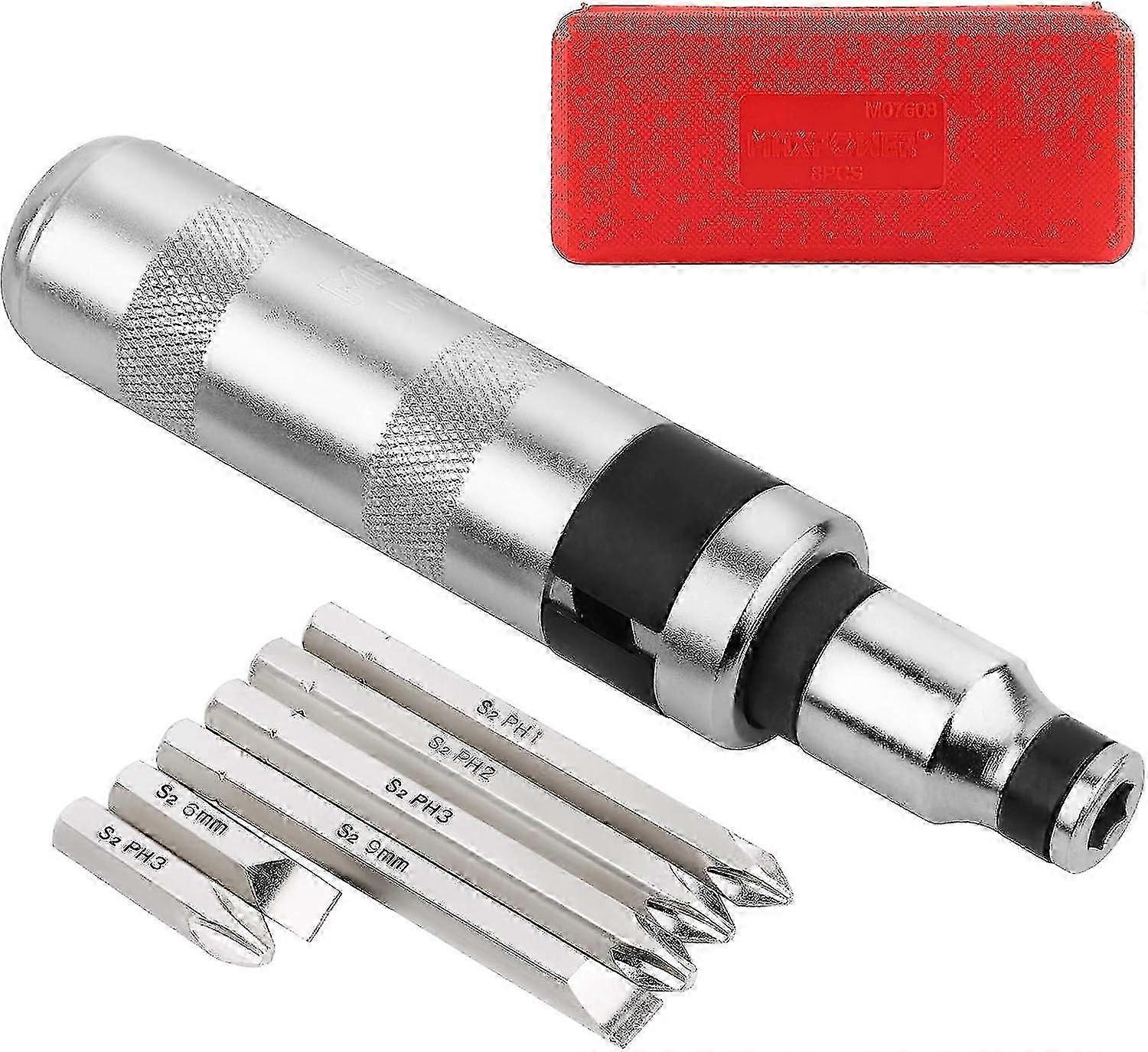 8 Pieces Impact Driver Professional Impact Driver With 1/2" Square Drive Bits
