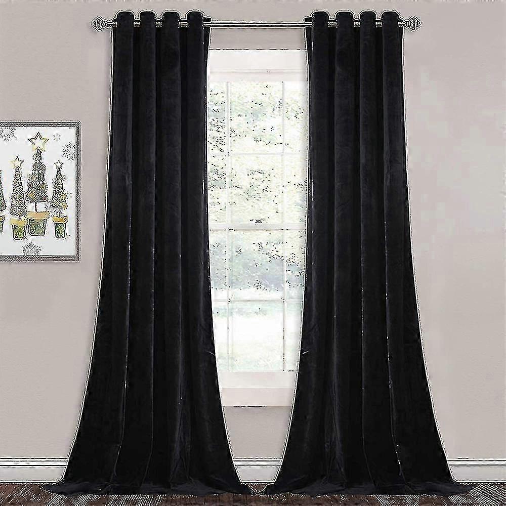 Draperii de lux izolate termic gros solid de viață eficientă Blackout Perdea