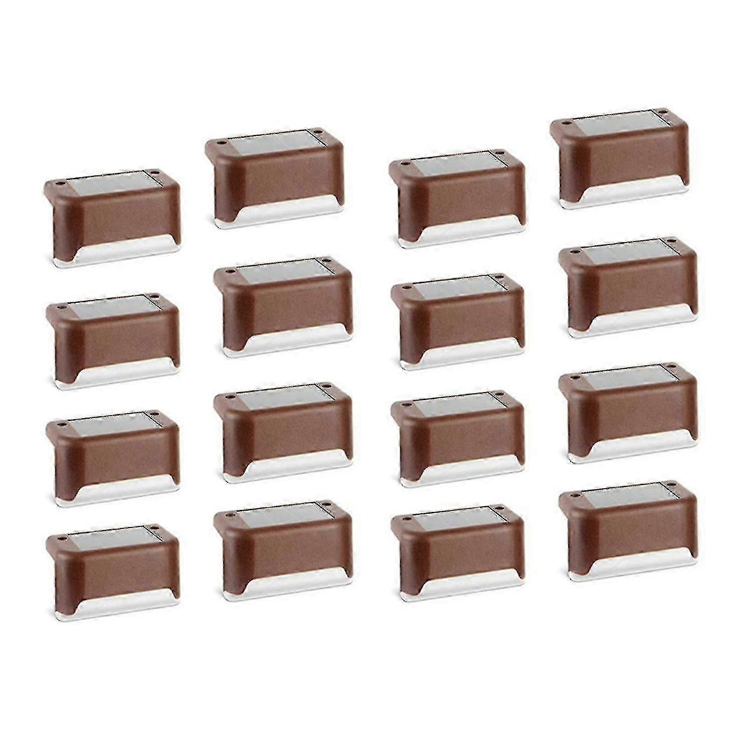 Solar Deck Lights 8 Pcs, Solar Step Light Outdoor Led(warm White)