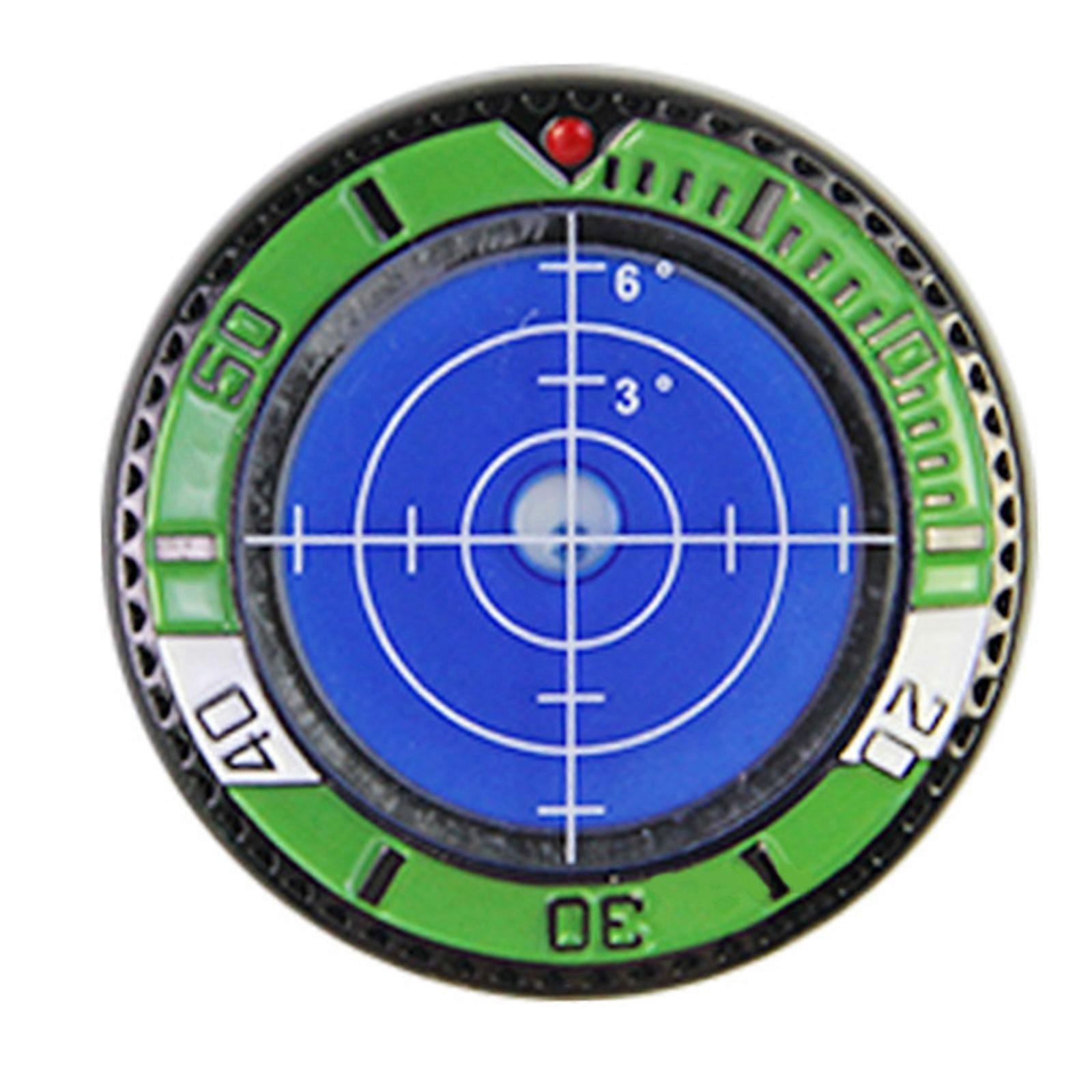 Golfball Marker Golfs Putt Green Reader Round Bubble Levels High Precision Reader Bubble Levels Measuring Tool Enduring  blue green