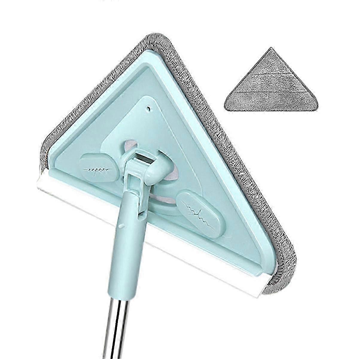 Multi-functional Triangle Mop with Long Handle for Ceiling Wall and Floor Cleaning