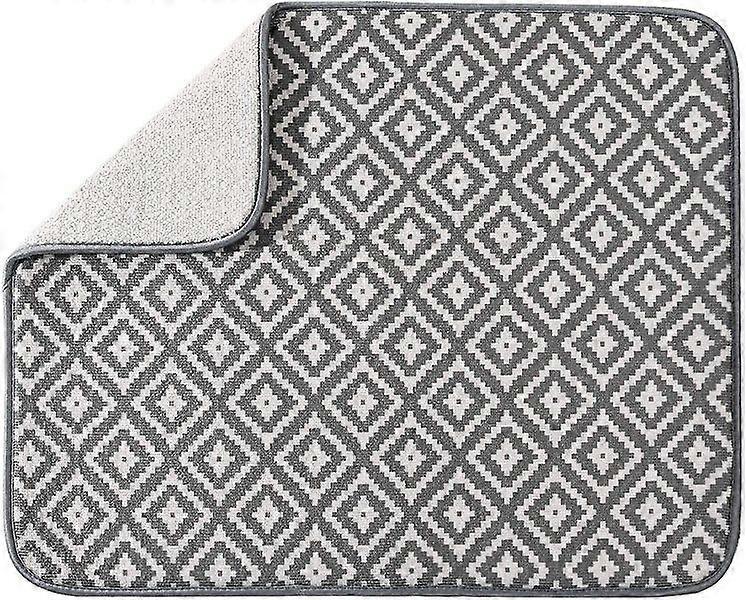 High-Absorbency Microfiber Mat for Kitchen - Protects Dishes, Easy Storage, Machine Washable, Hanging Design
