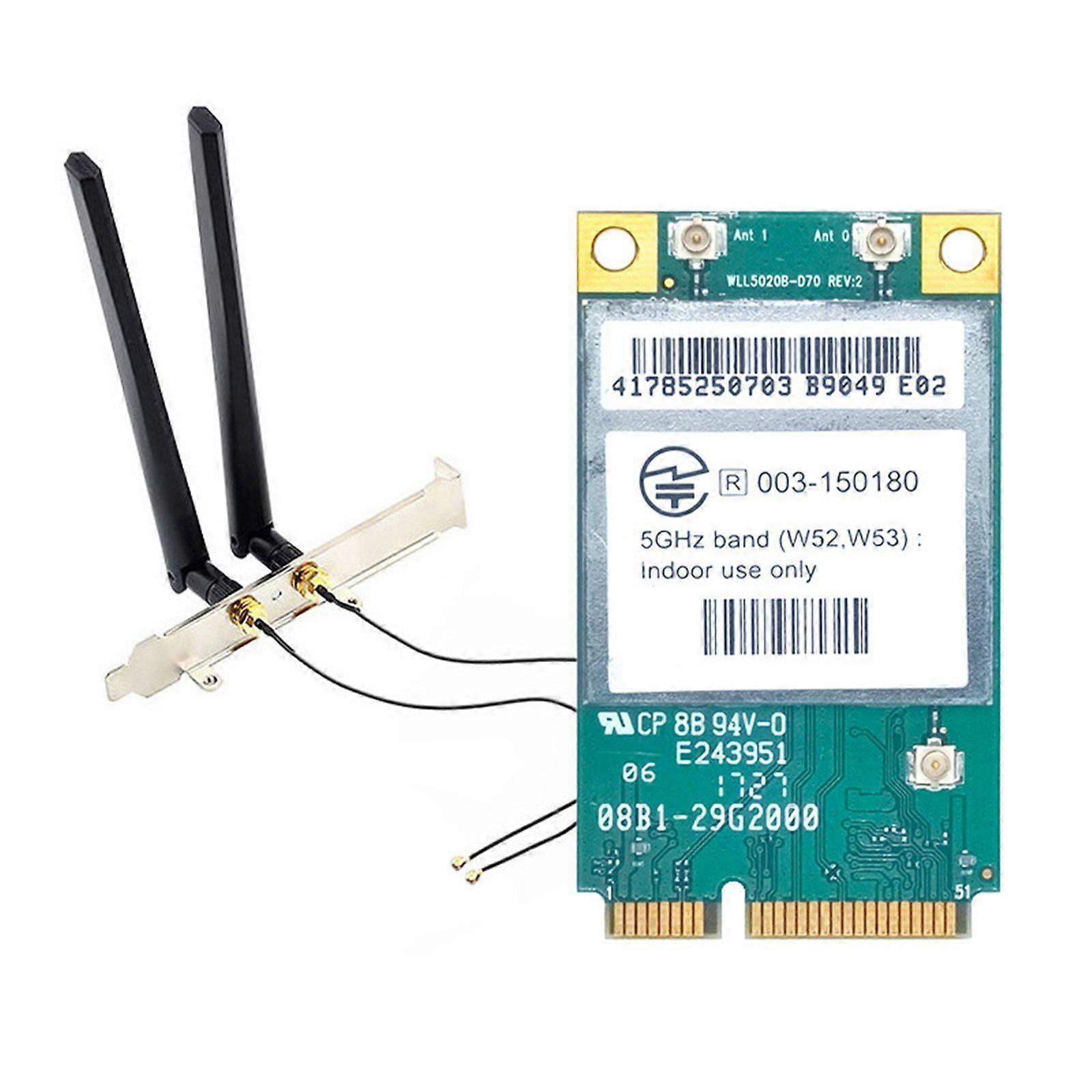 BCM94350 Fast Wireless Card With BT4.1, Mini PCIE WIFI 5 Adapter Card 1200Mbps For Gaming PC Notebook