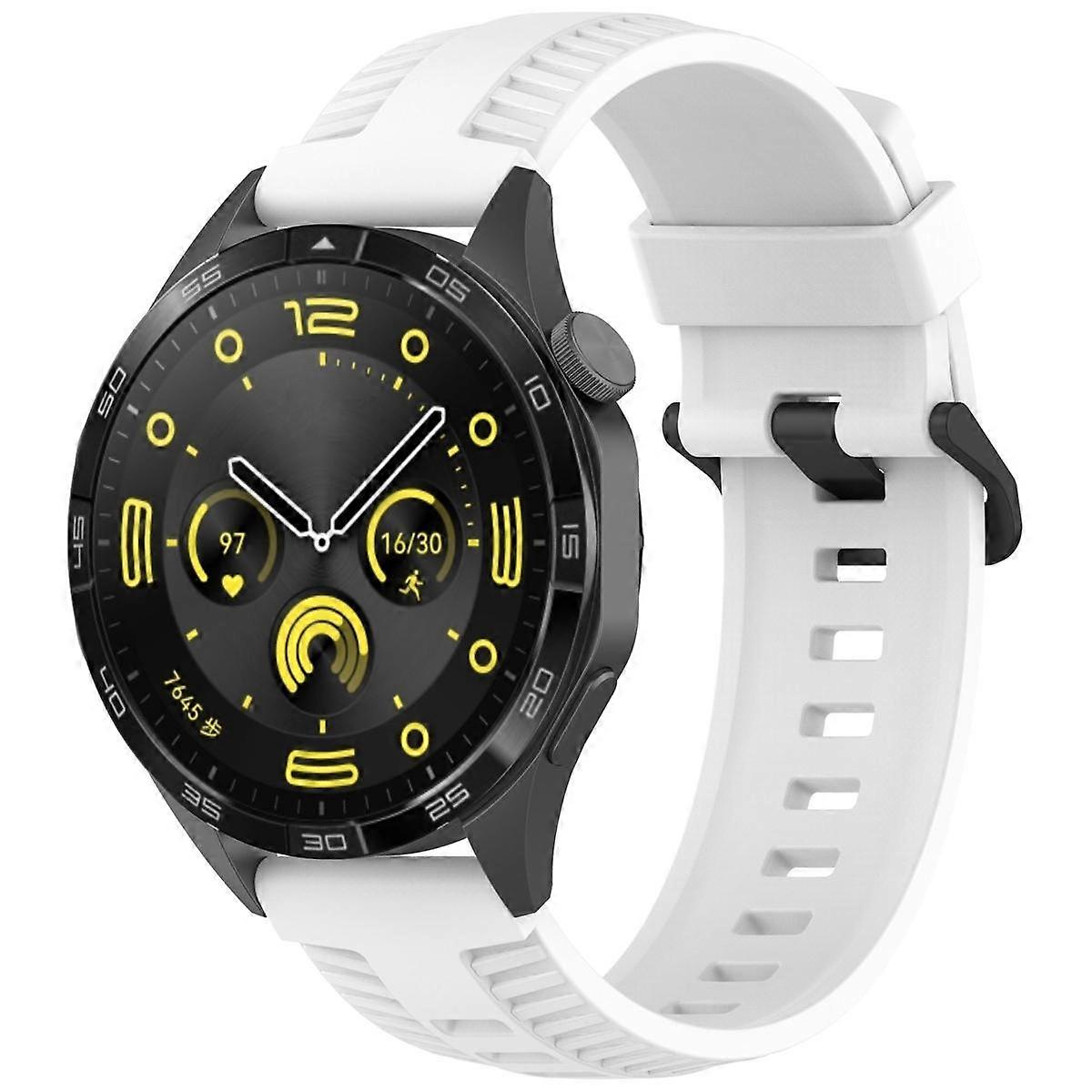Kalebol Black Buckle Tire Pattern Silicone Watch Band