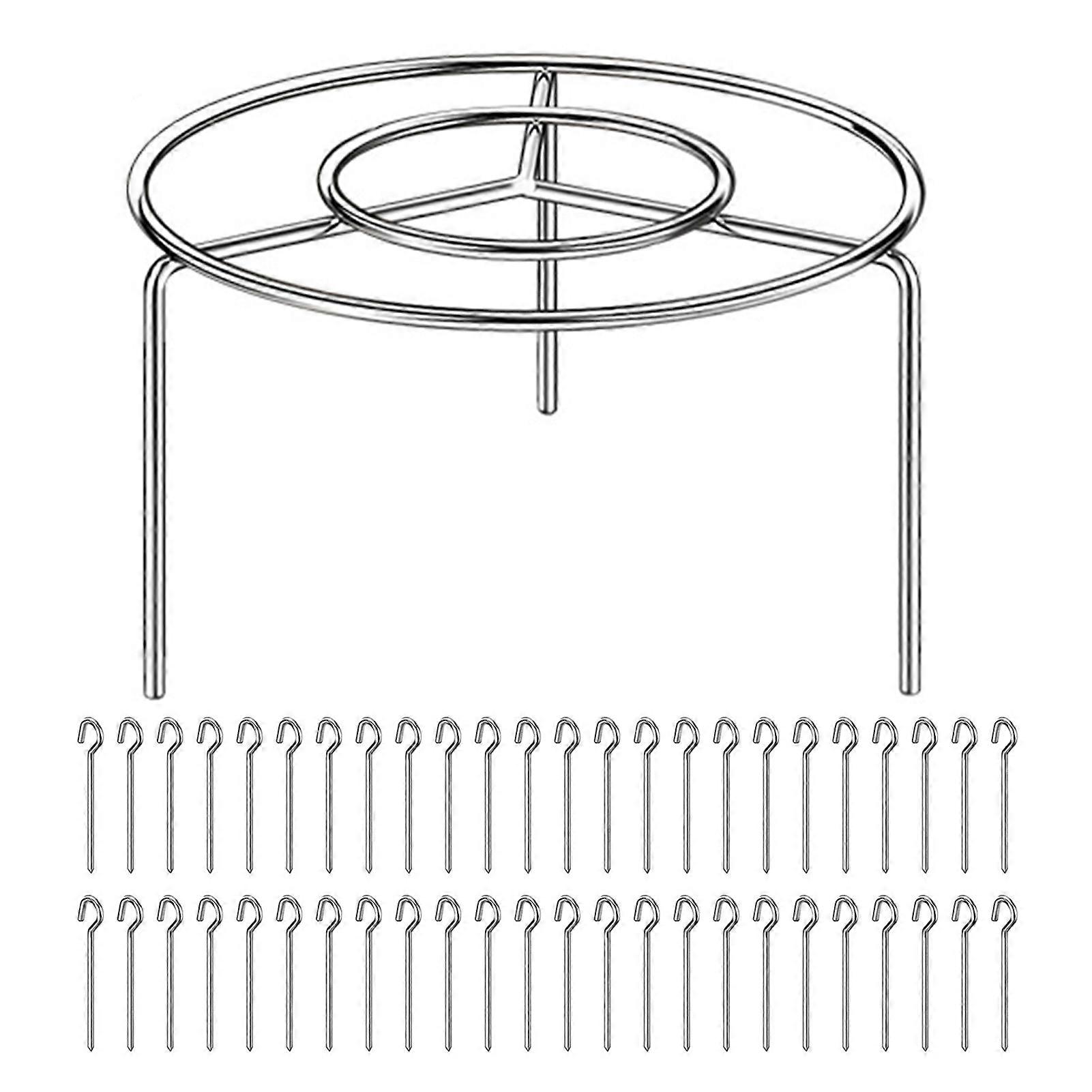 Air Fryer Grill Kebab Rack with Stand Stainless Steel Air Fryer Accessories Grill for Grilling Home Kitchen Grilled Kebabs
