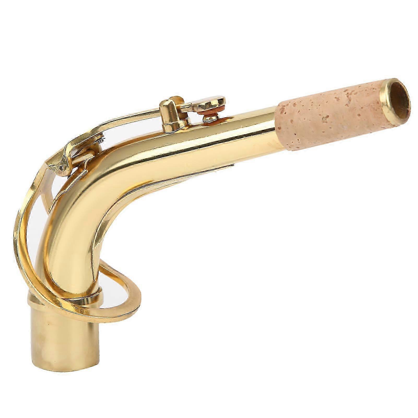 Saksofon hals messing for altsaksofon bøyerør musikkinstrument tilbehør 2.45cmGold
