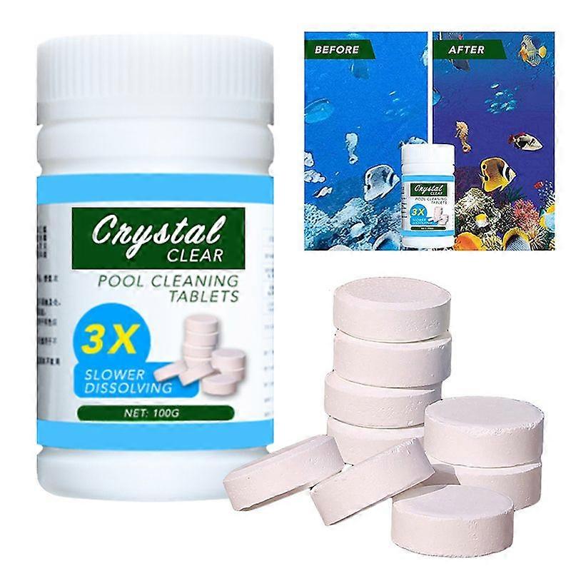1/2/3 Bottle 100g Multi-Use Swimming Pool Cleaning Tablet Effervescent Disinfectant
