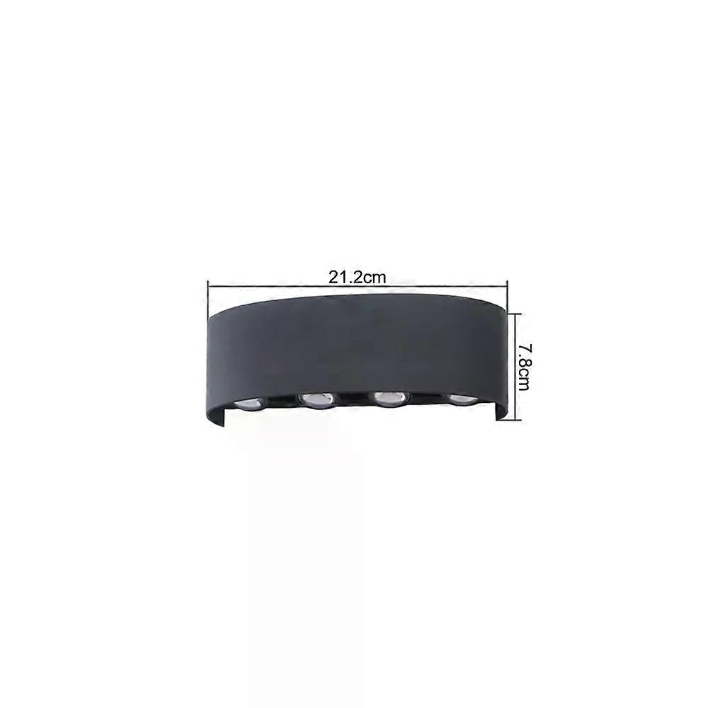 LED Wall Lamp Outdoor IP65 Waterproof Up Down luminous lighting Indoor Stair Garden Sconce Light Plastic AC110-220V