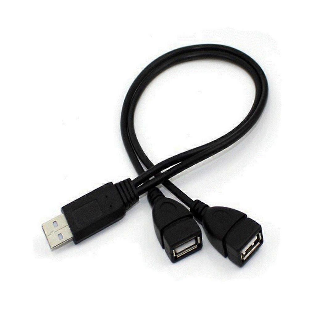 2 Port USB Hub Data Cable USB 2.0 to Two USB Female Adapter Cable for Home