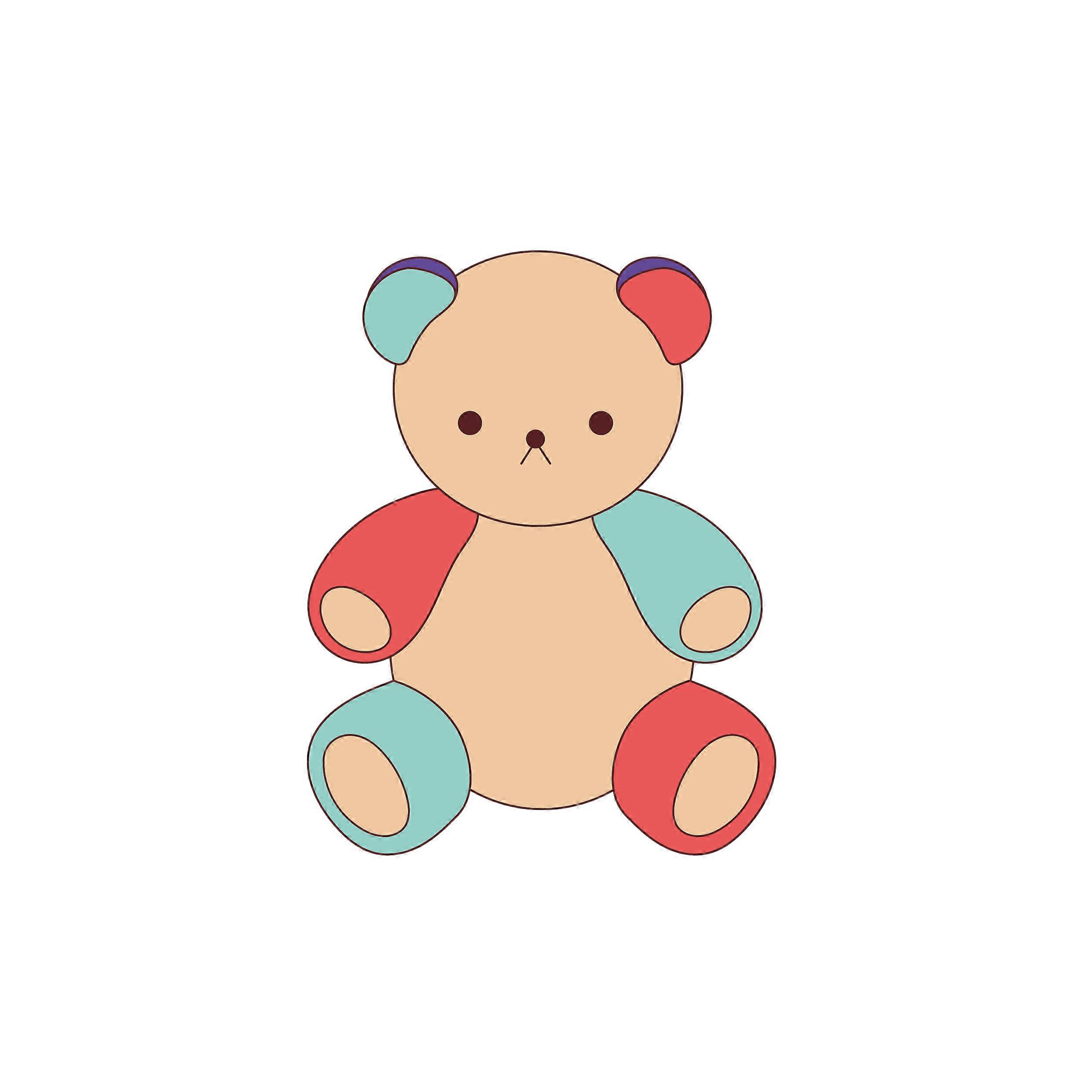 Iron-on patch Baby Toy Teddy Bear
