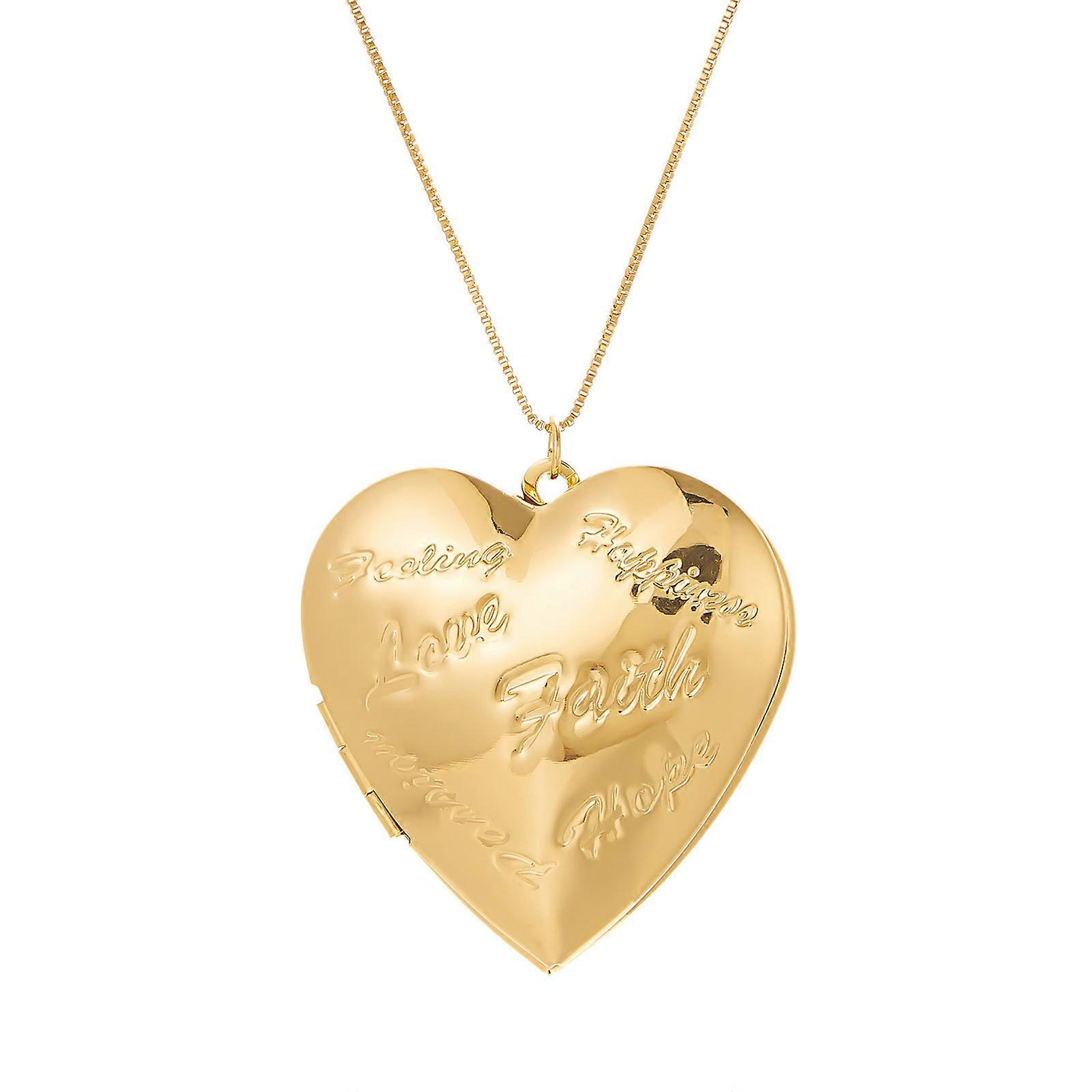 Elegant Silver Plated Love Heart Photo Locket Necklace Customizable Adjustable Length Unique Carve Flower Pattern