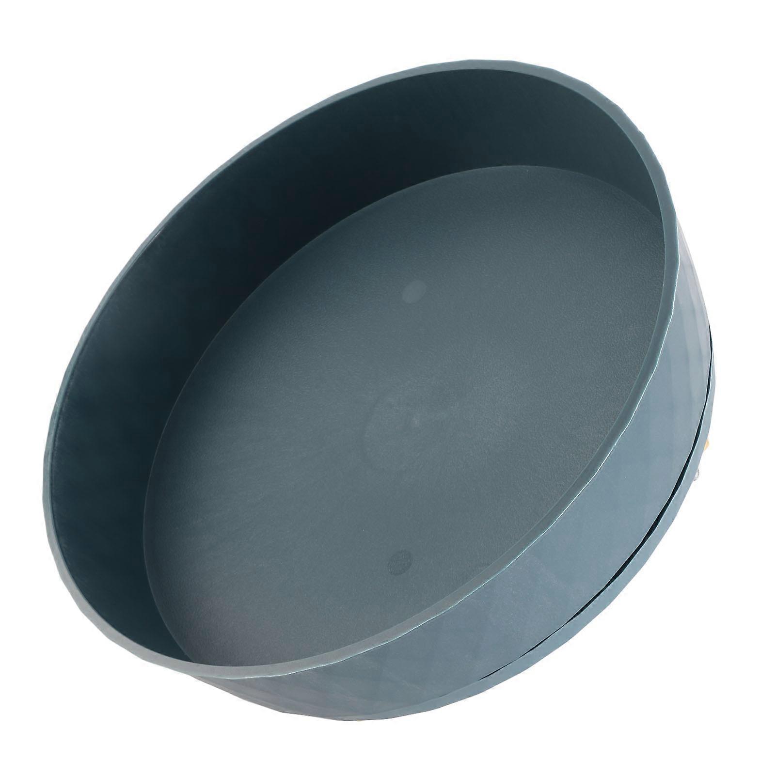 360-Degree Rotating Kitchen Turntable: Non-Skid Multifunctional Spice Organizer for Cabinet, Pantry, Refrigerator, and Countertop Storage(Blue)