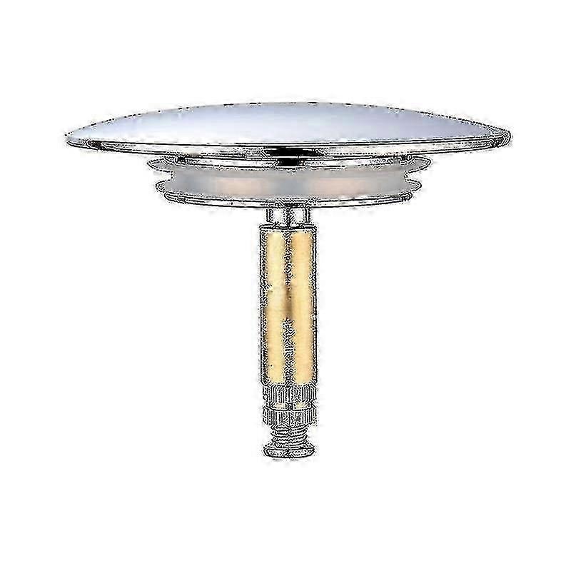Bette Bath Stopper, 70 Mm, With Double Seal, Height Adjustable, Universal Bath Stopper, Sink Valve, Hardened Brass With Chrome Finish, Rust Proof Bat_