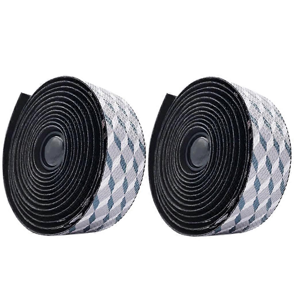 2pcs Ποδήλατο δρόμου Ποδήλατο Τιμόνι EVA Bar Tape Ποδηλασία λαβή λαβής Wrap Αντιολισθητικό Anti-sweat Wrap Anti-Vibration Wrap Λευκό