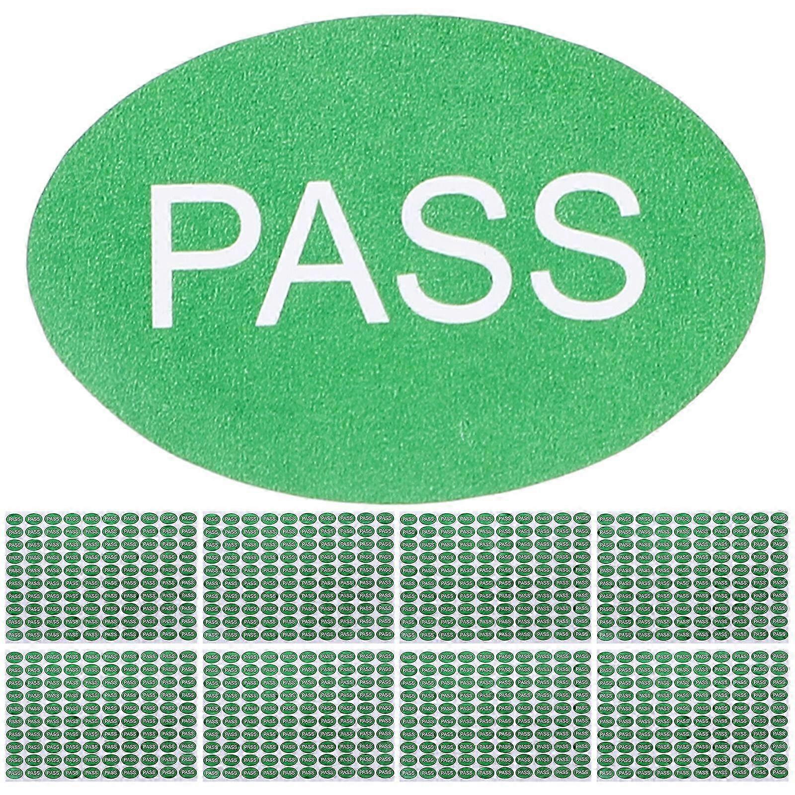 2000Pcs QC Passed Labels Warehouse Quality Stickers Self Adhesive Passed Stickers Check Tested Stickers