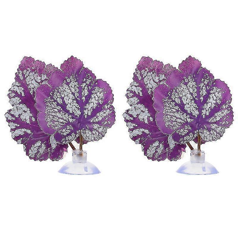 2 قطع ورقة حوض السمك