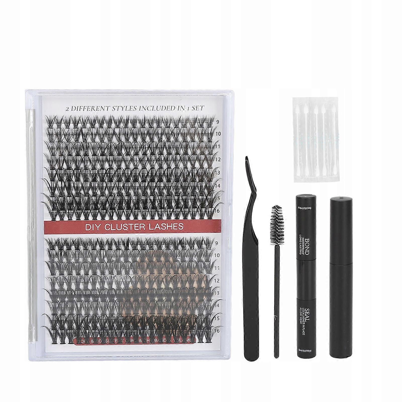 Tumbles Of Eyelashes False Eyelashes 8 Sizes Dense Eyelash Extension Kit