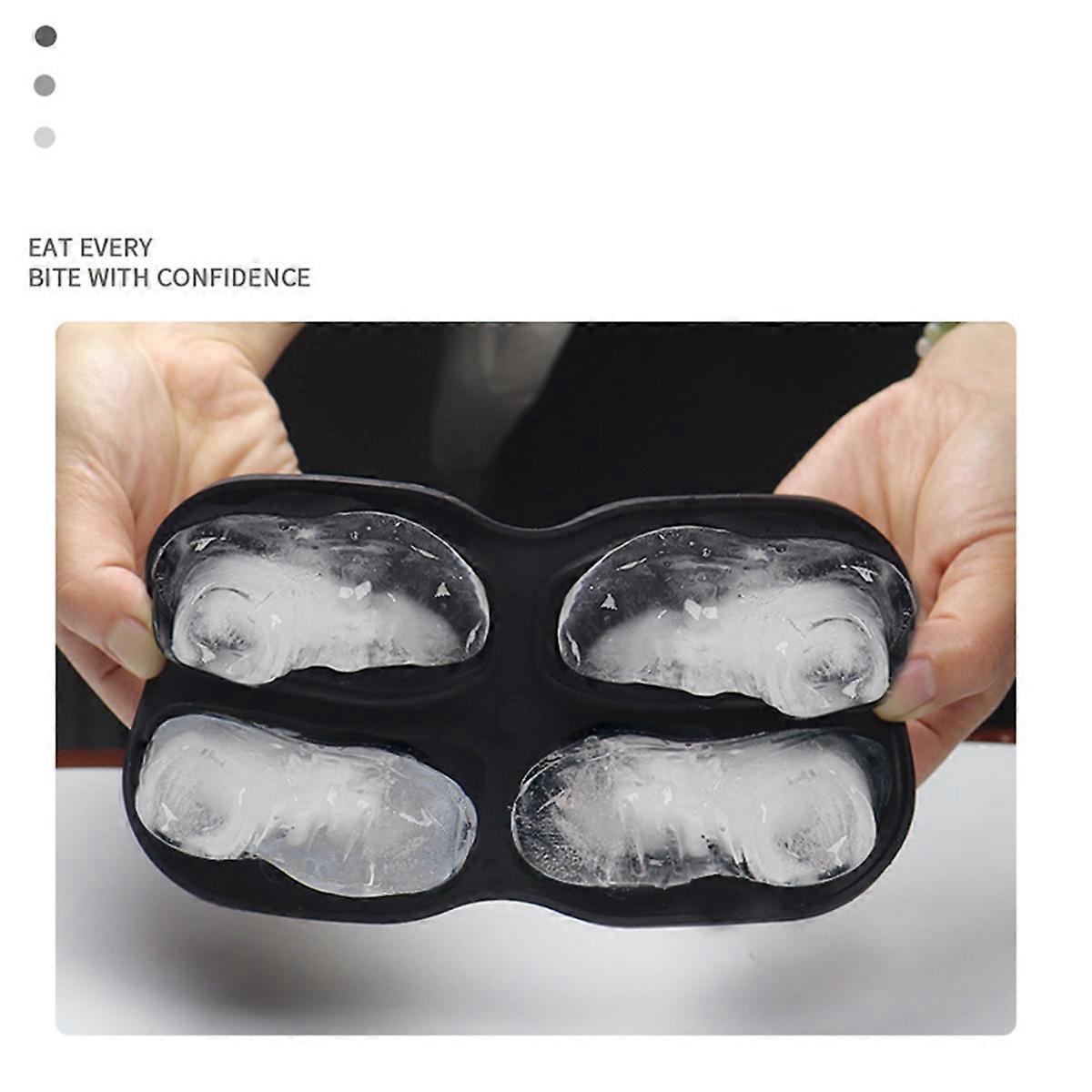 Shoe Ice-Cube Mold 4 Cavity Shoe Shape Ice-Cube Molds Reusable B