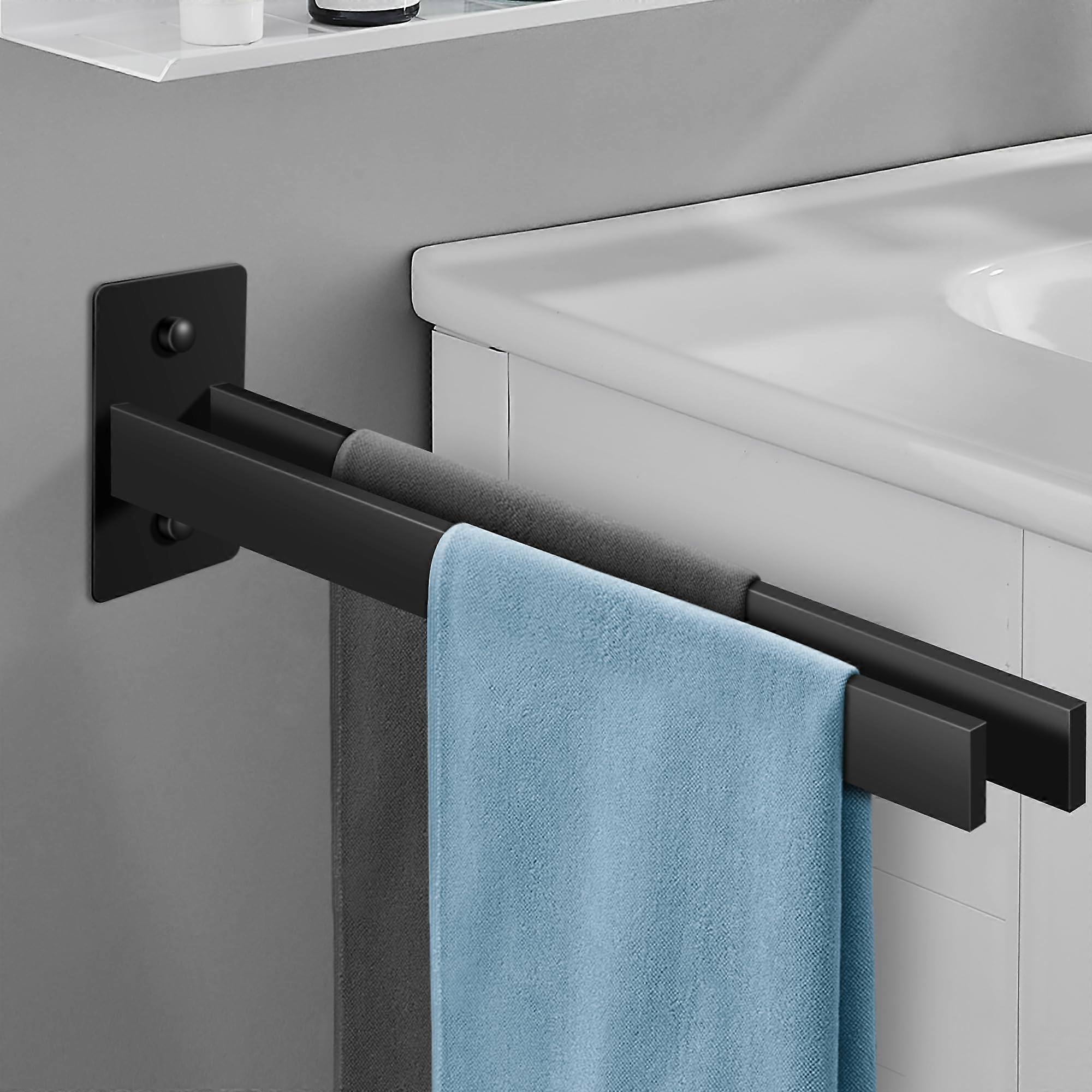 Bathroom black towel rack 39 x 10 x 5 cm