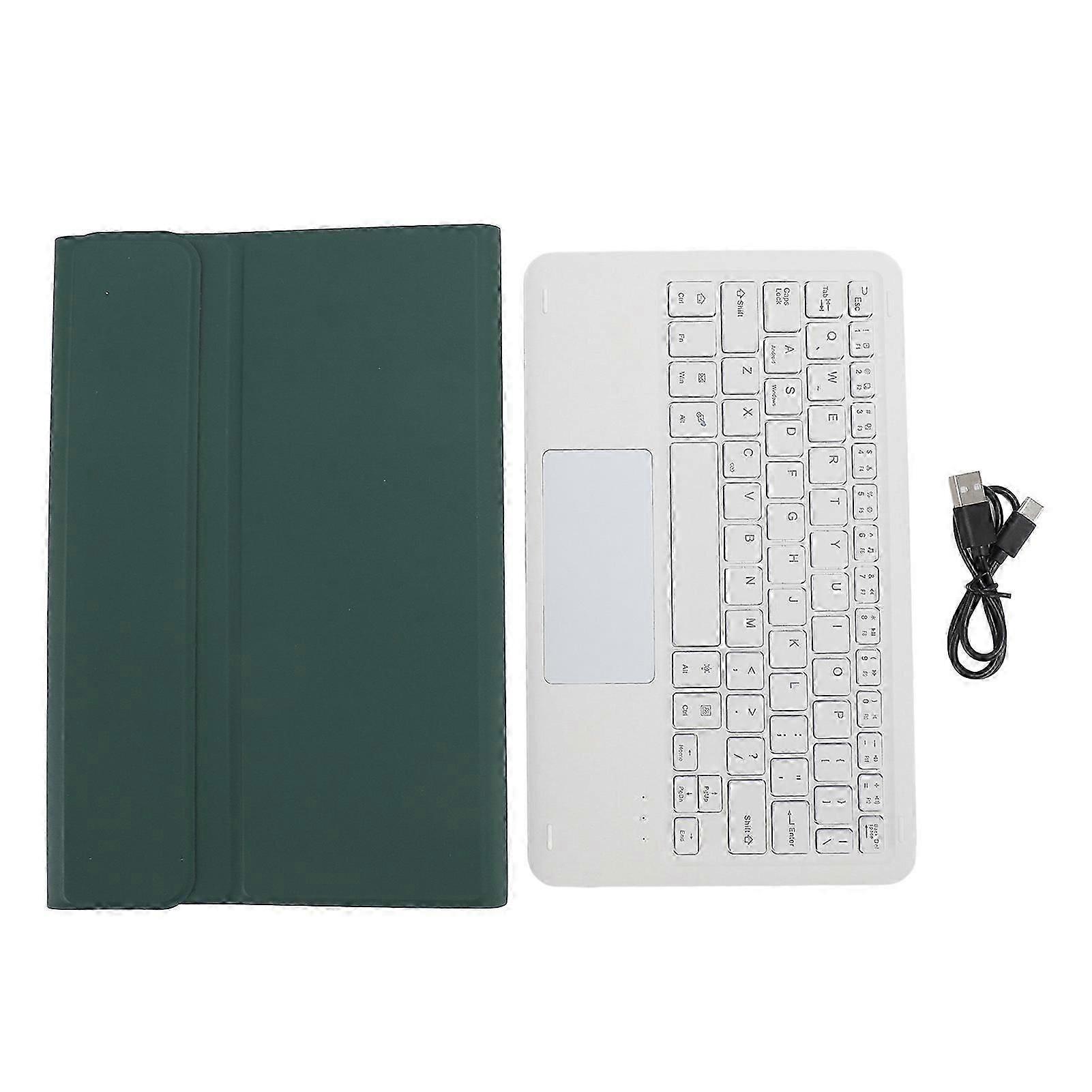 Keyboard Case for Xiaomi for Mi Pad 6 6 Pro 11 Inch 2023 PU Stand Cover With Magnetic Removable Wireless Bluetooth Keyboard Dark Green