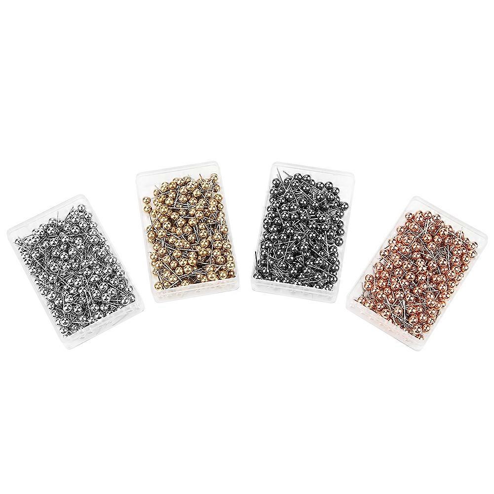 800pcs Multicolor Round Pearl Head Pins Tailor Sewing Fixing Marking Tools