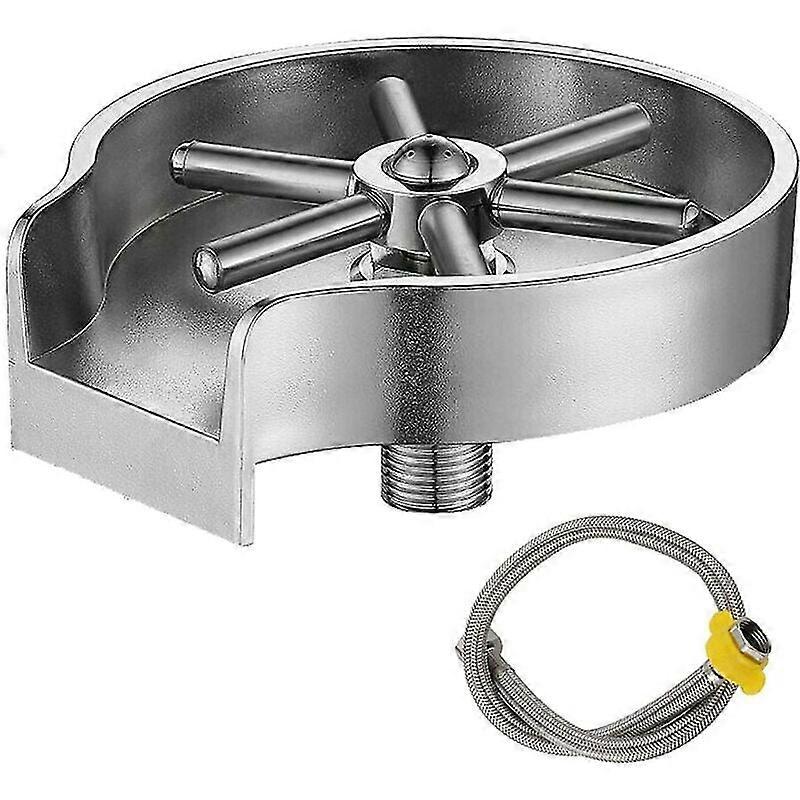 ガラスリンサーカップワッシャー、ステンレス製カップクリーナー、高圧ウォータージェット