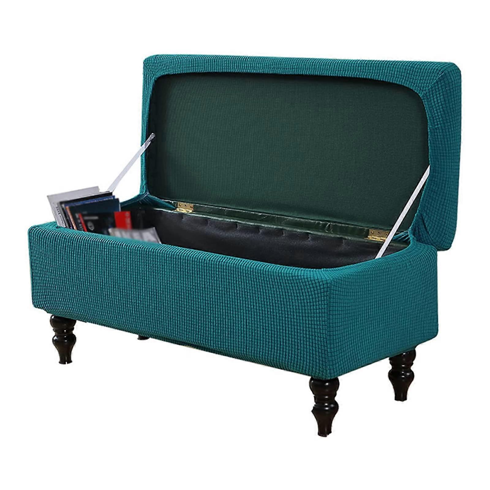 Stretch Soft Removable Washable Elastic Ottoman Cover for Cats Medium Size