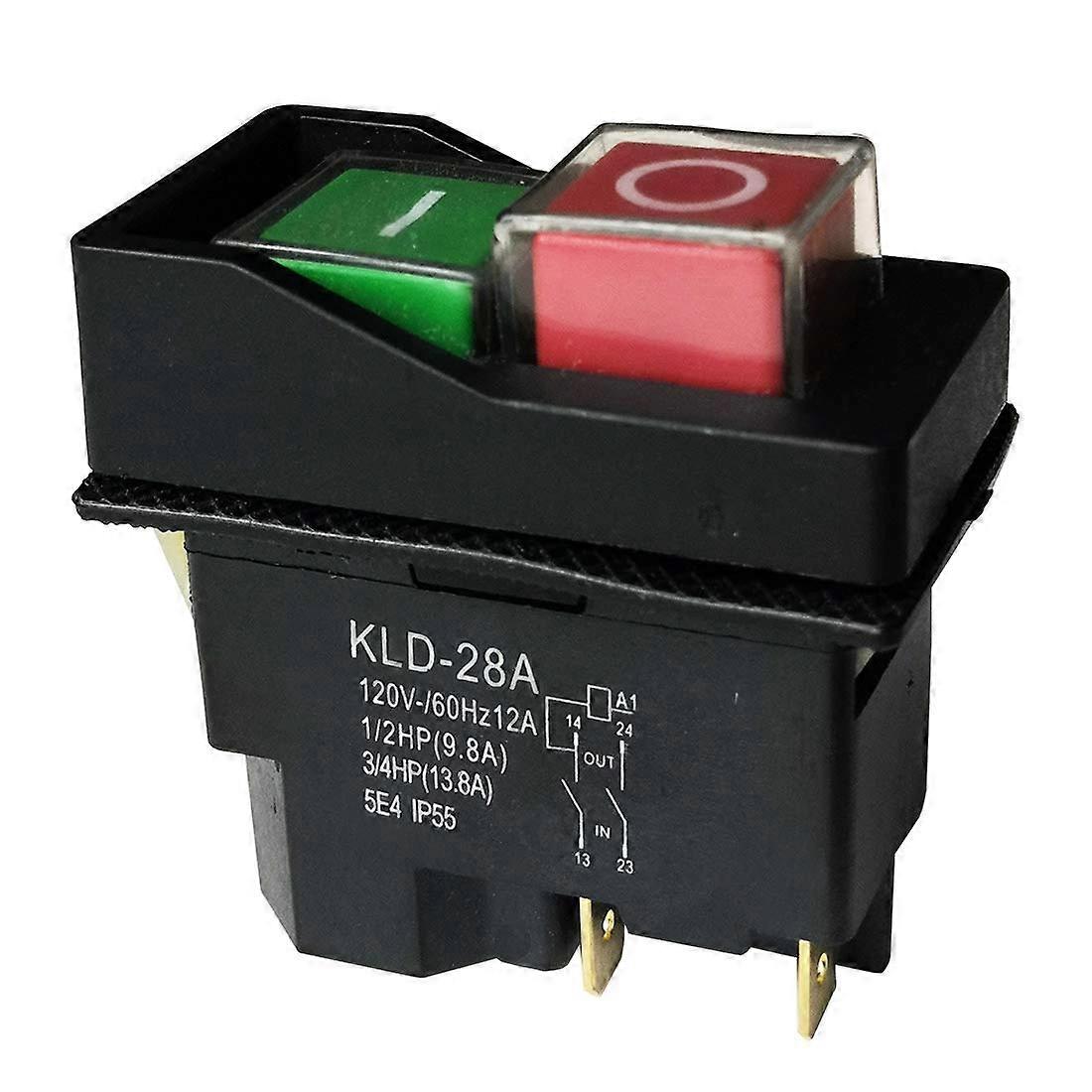 KLD-28A Electromagnetic Pushbutton Switches for Slicer Cutter 4P 120V 5E4