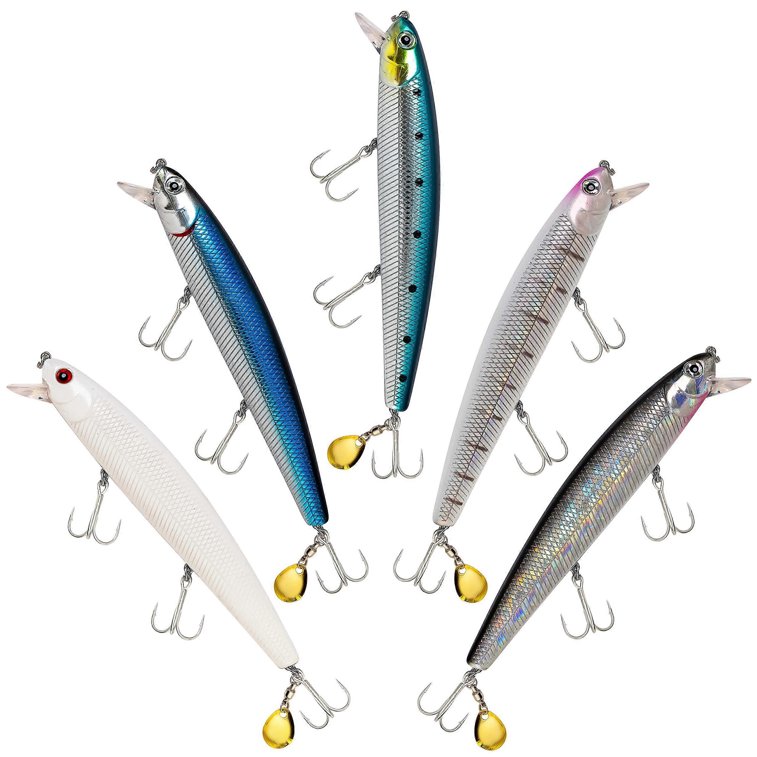 California Inshore Fishing Jerkbait Crankbait Lure 110mm 140mm Metallic Glow Sardine Zebra Saltwater Minnow