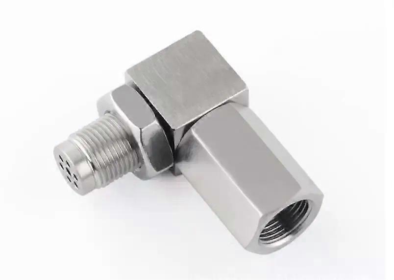Exhaust Catalyst Rear Oxygen Sensor Spacer 90 Degree Mini Catalyst O2 Adapter CEL Fix, M18*1.5 Universal Free Shipping