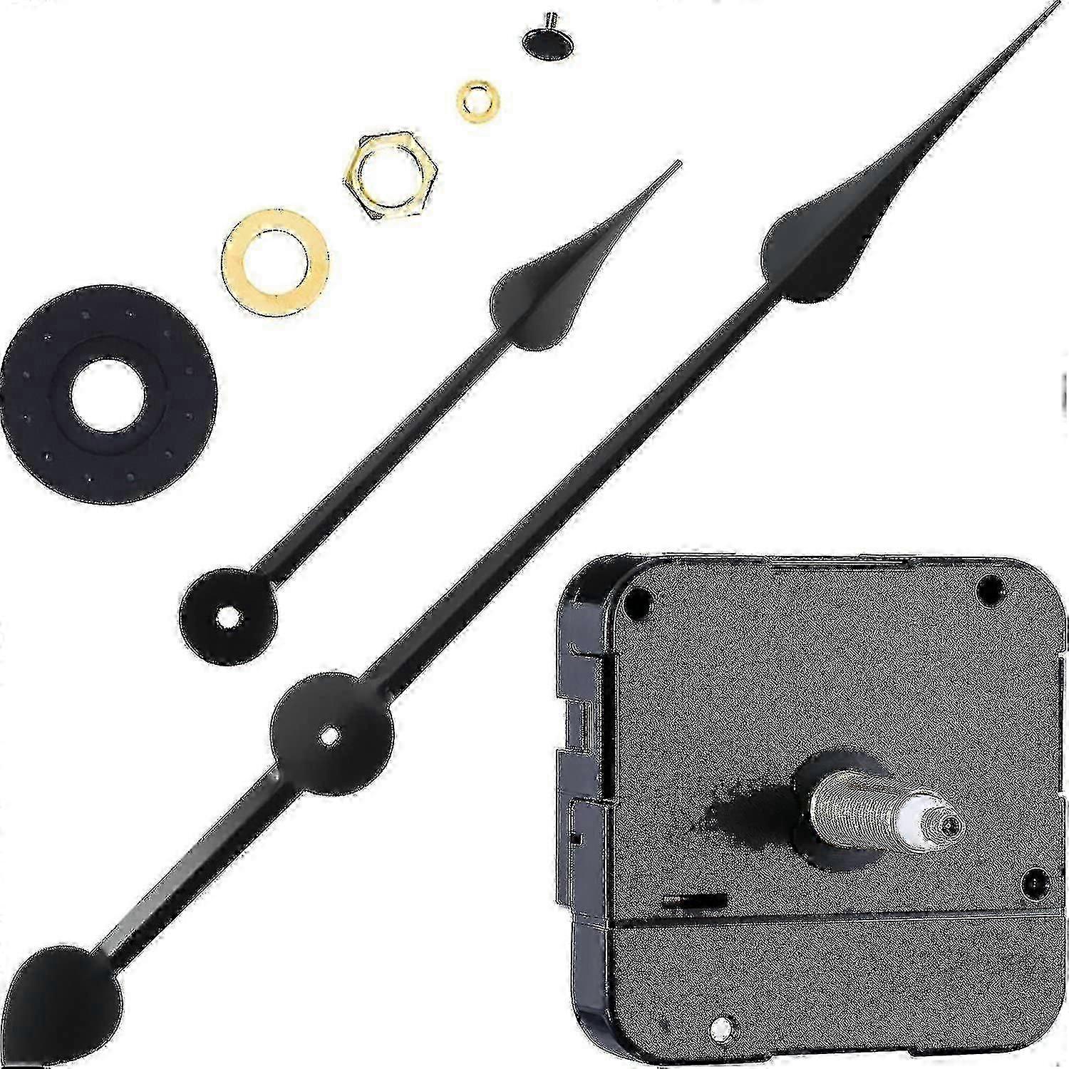 Long Shaft High Torque Clock Movement Clock Motor With 7 Inch Spade Hands (ruipei) Edition Ab
