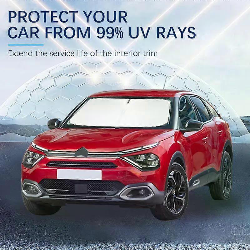 Car Windshield SunShade Sun Visor Foldable Parasol Blocks UV Rays For Citroen C4