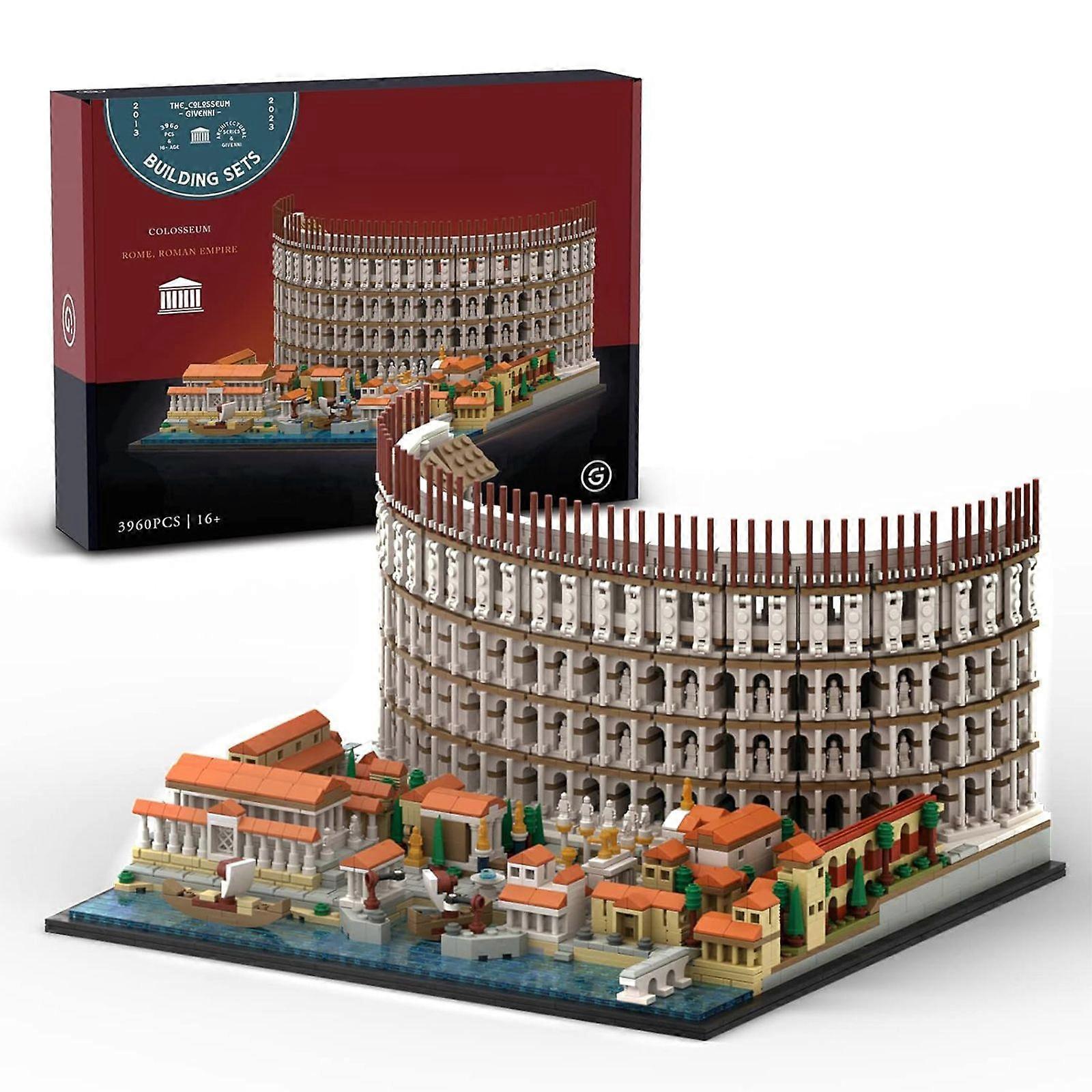 Givenni Colosseum of Rome 3989PCs Architecture Set - 1:450 Scale Historical Monument Model, Collector's Edition for Adults 18+ (Hypogeum & Arena Detai