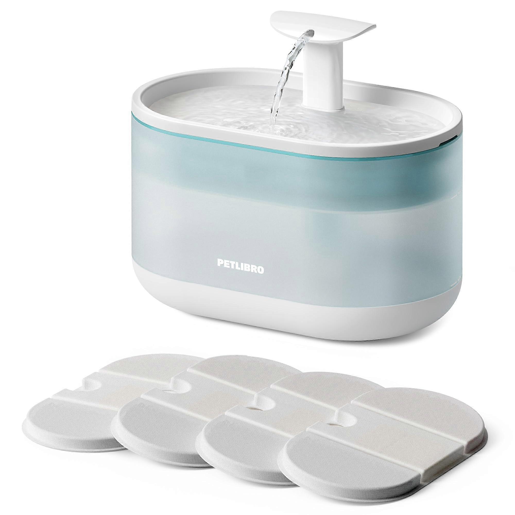 Cat Water Fountain Ultra Silent two flow mode, Large -sized filter capsule pet water fountain
